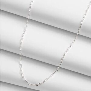 Madewell Demi-Fine Sterling Silver Paperclip Chain Necklace NWT